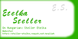 etelka steller business card